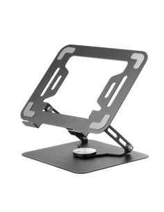 MA-RSN, Soporte para Portátiles y Tablets hasta 17", Ajuste en Altura + Inclinación + Rotación 360º, Stand Estructura Acero, Alm